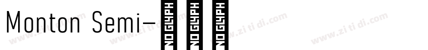 Monton Semi字体转换